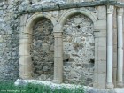 Detaliu din zid Cisnadioara cetate biserica