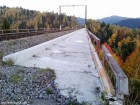 Deasupra vaii Caracau viaduct feroviar Livezi-Ciuc