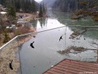 Perete de sticla Balconul de piatra Lacu Rosu