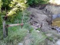Scara din lemn distrusa Telega Vama Verde lac sarat bai sarate