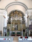 Altarul bisericii Biserica evanghelica fortificata Crit