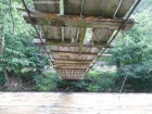 Sub podul suspendat Baile Tusnad Olt pod suspendat
