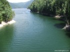 Lacul Vidraru dinspre Calugarita pod Calugarita cascada lac Vidraru