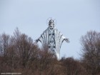 Statuia privita de sub deal Lupeni Bisericani Bulgareni muntele dealul Gordon