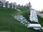 Intrarea in cimitir Cimitirul eroilor Poieni Targu Ocna