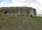 Canaraua Turceasca pe care se afla ruine ale Cetatii Carsium