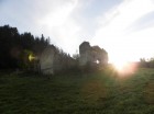 Rasarit de soare la ruine ruine capela catolica vama buzau